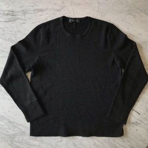 Rag & Bone Thermal Two-Tone Crew Sweater
